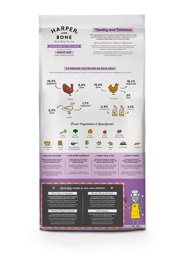 Adult Cat - Flavours of the farm -  Pato, pollo y pavo